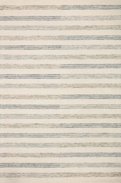 Loloi Chris Loves Julia Chris Collection CHR-05 Ivory/Slate 9'-3" x 13', .50" Pile Height, Area Rug