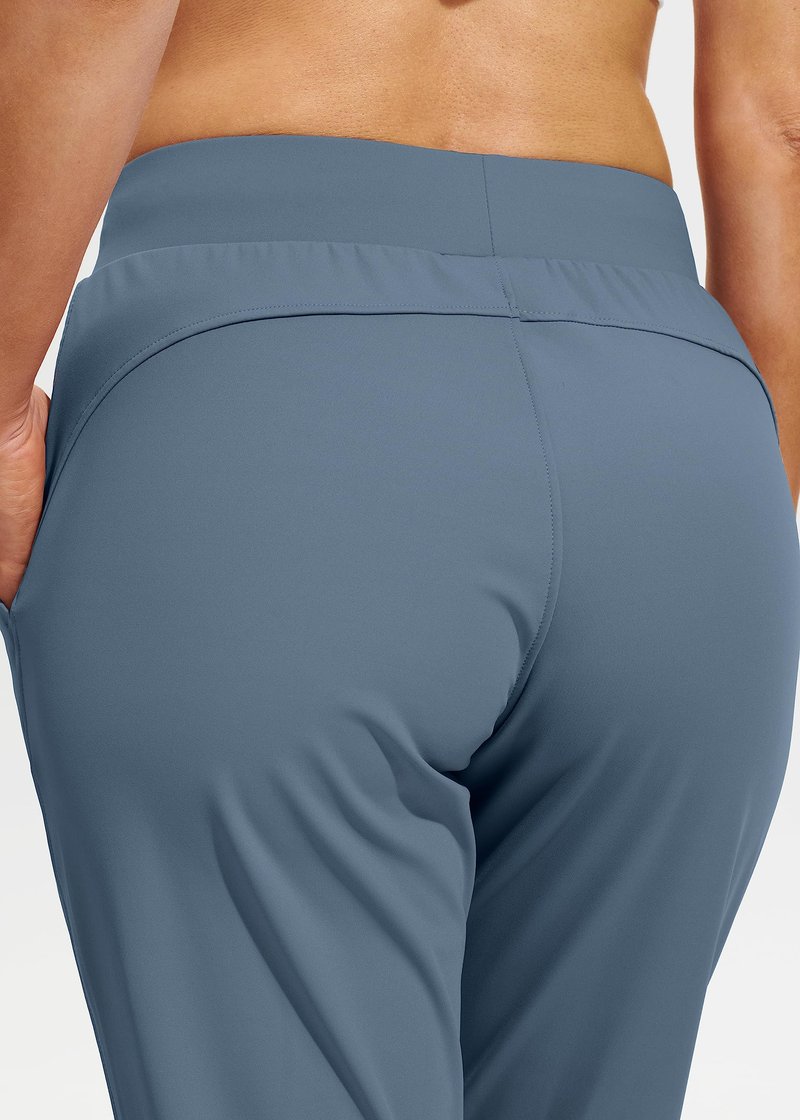 Libin Women's Joggers Pants Athletic Dance Sweatpants with Pockets Running Tapered Casual Pants for Workout,Lounge, Slate Blue XL