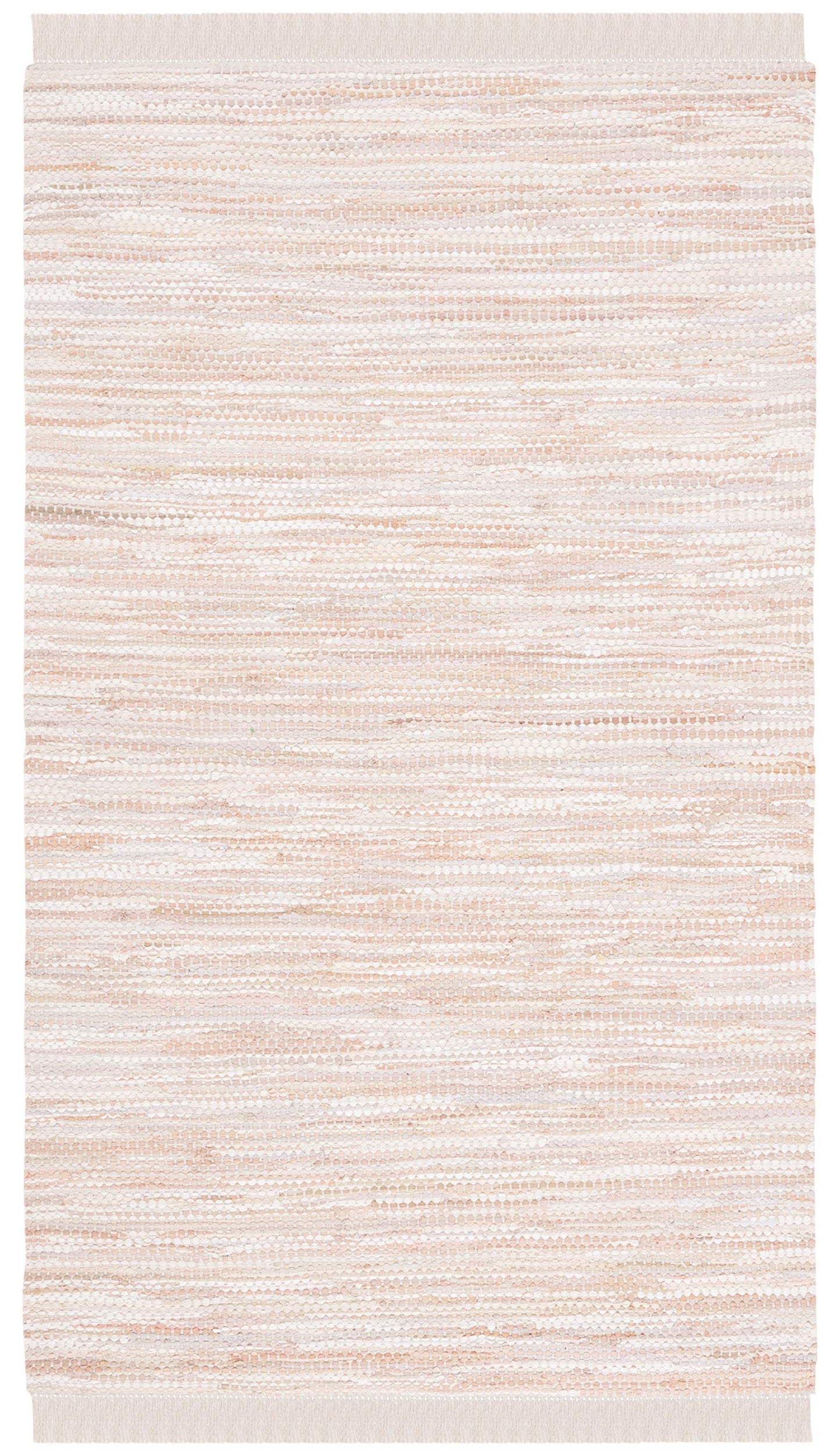 SAFAVIEH Montauk Collection Area Rug - 5' x 8', Beige, Handmade Flat Weave Cotton, Ideal for High Traffic Areas in Living Room, Bedroom (MTK251B)