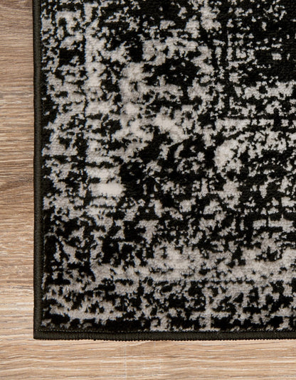 Unique Loom Sofia Collection Area Rug - Casino (10' x 13' Rectangle, Black/ Ivory)