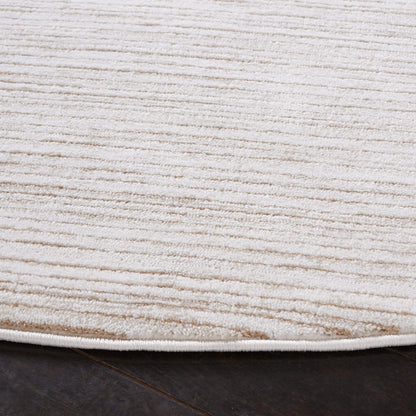 SAFAVIEH Vision Collection Round Rug - 10' Round, Ivory, Modern Ombre Design, Non-Shedding & Easy to Clean, Ideal for Living Room, Bedroom, Dining Space (VSN606J)