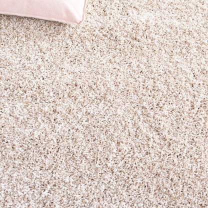 SAFAVIEH California Shag Collection Area Rug - 6'7" x 9'6", Beige, Non-Shedding & Easy to Clean, Ultra Plush Thick Pile, Ideal for Living Room, Bedroom, Dining Space (SG151-1313)