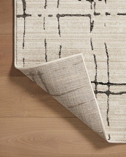 Loloi Darby Collection DAR-06 Sand/Dk. Grey 6'-7" x 9'-3" Area Rug