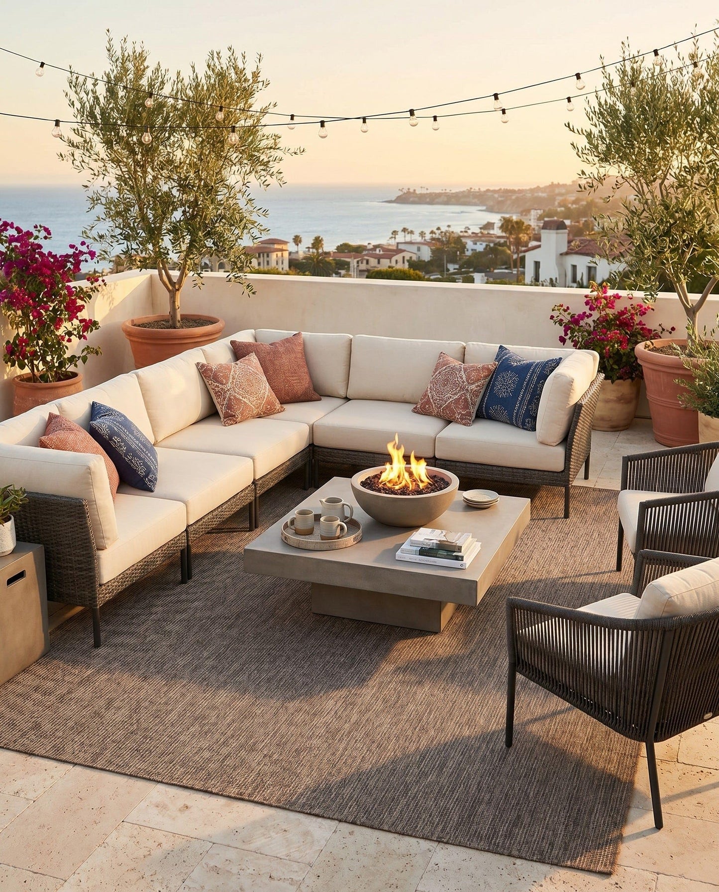 Rugs.com - Outdoor Solid Rug – 10' x 14' 1 Light Brown Indoor/Outdoor Rug – Durable for Patios, Decks, and Porches