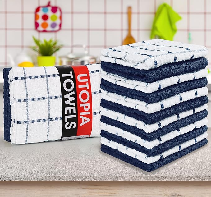 Utopia Towels - Kitchen Towels 12 Pack, 15 x 25 Inches, 100% Ring Spun Cotton