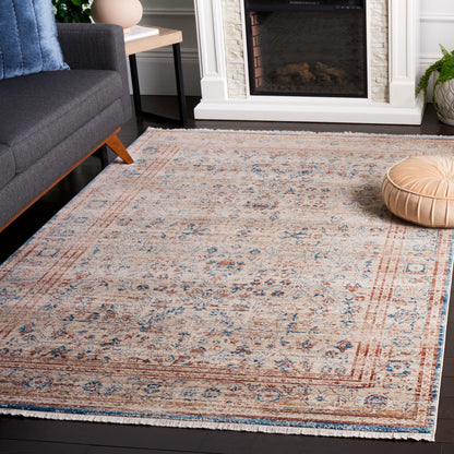 SAFAVIEH Persian Collection Accent Rug - 4' x 6', Beige & Rust, Boho Oriental Design, Non-Shedding & Easy Care, Ideal for High Traffic Areas in Entryway, Living Room, Bedroom (VTP427B)