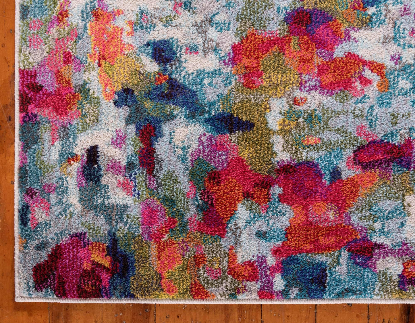 Unique Loom Chromatic Collection Area Rug - Joyous (7' 1" x 10' Rectangle Multi/Blue)