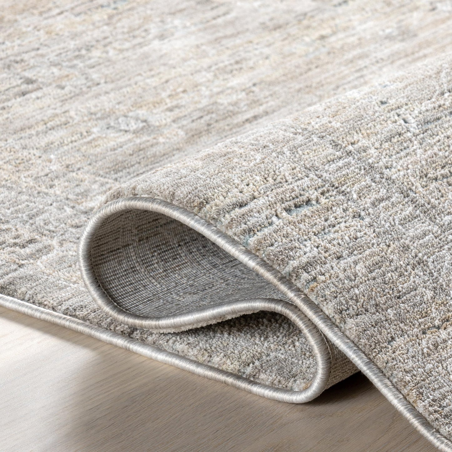 nuLOOM Ginebra Medallion 5x8 Area Rug for Living Room Bedroom Dining Room Kitchen, Beige/Light Grey