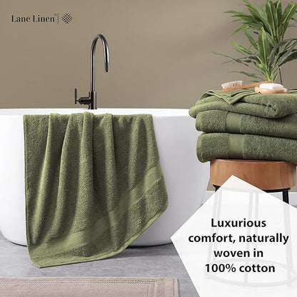 LANE LINEN 100% Ring Spun Cotton Luxury Bath Sheet 2 Pcs