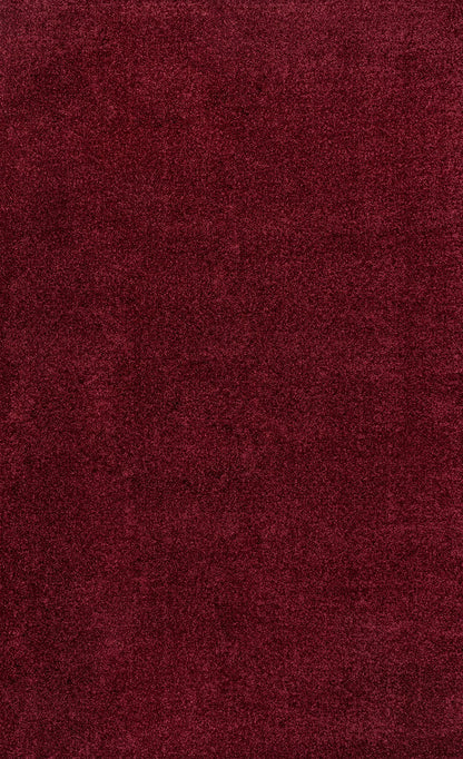 JONATHAN Y Haze Solid Low-Pile Dark Red Indoor Area Rug 3x5, Coastal,Bohemian,Minimalist,Classic, Easy-Cleaning for Living Room,Bedroom,Kitchen,Pet Friendly,Non-Shedding (SEU100Q-3)