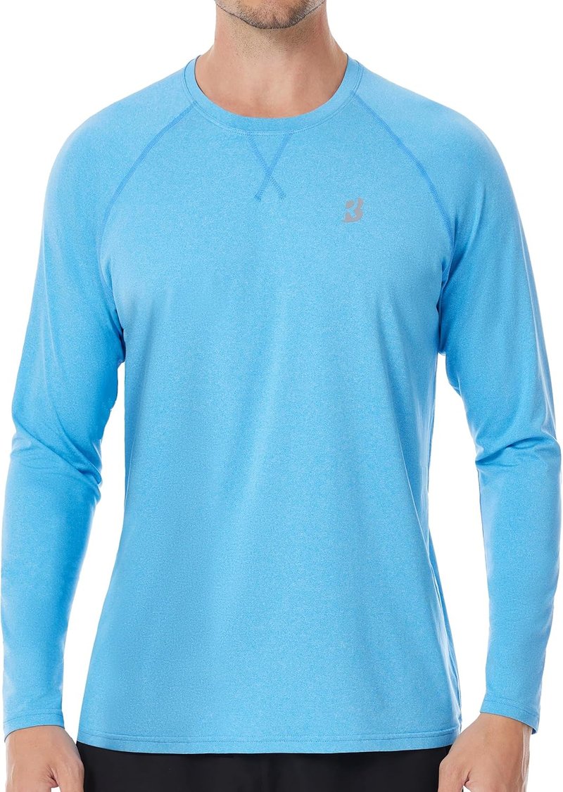 UPF 50+ Sun Shirts for Men - UV Protection Long Sleeve Swim Shirt | Quick Dry Rash Guard for Fishing & Hiking