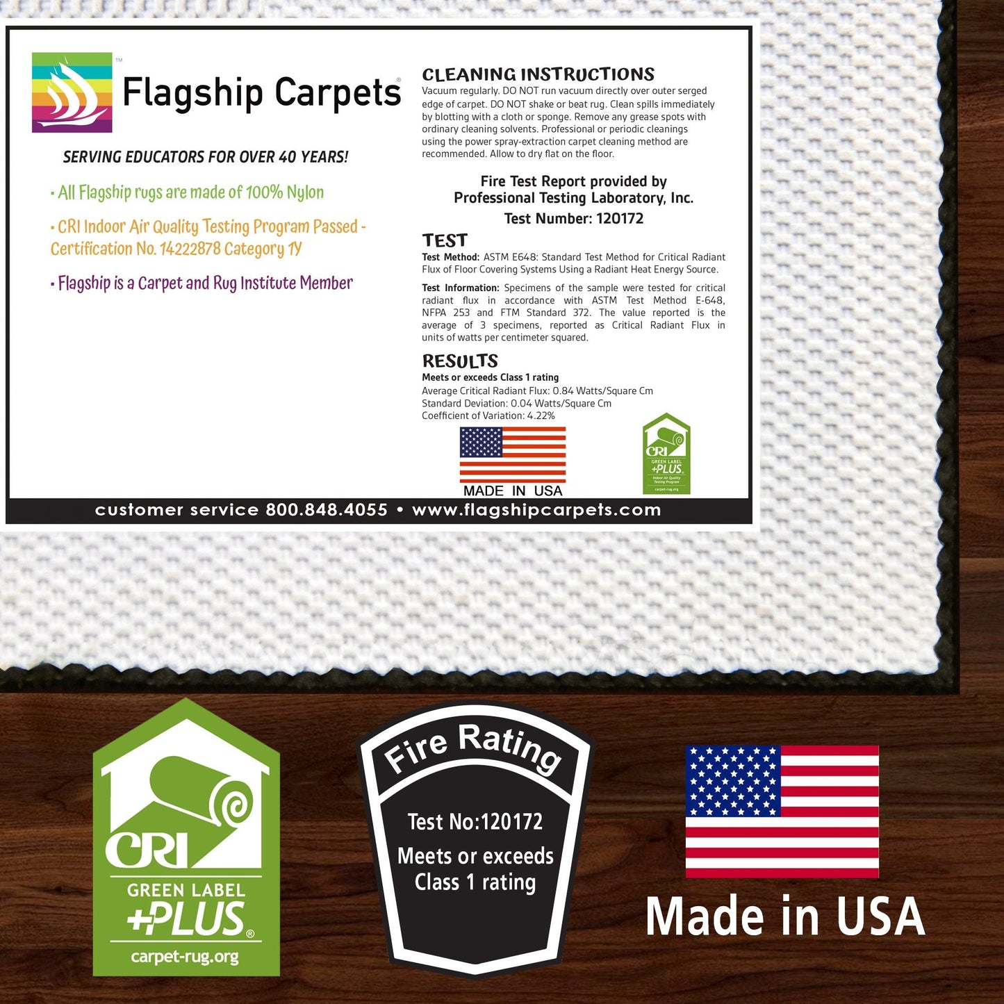 Flagship Carpets ABC Tapestry Machine Washable Educational Rug for Childrens Classroom, Home Learning and Playroom Rug or Children's Bedroom Carpet, 5' x 8', Multicolor