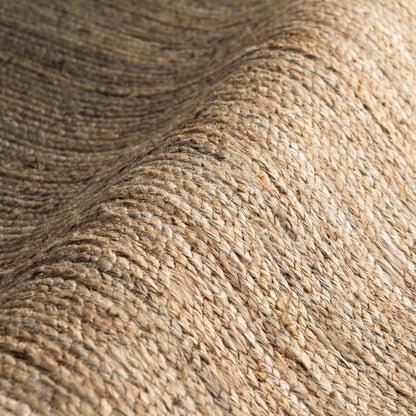 nuLOOM 3 Round Rigo Jute Hand Woven Area Rug, Natural, Solid Farmhouse Design, Natural Fiber, For Bedroom, Living Room, Dining Room, Hallway, Office, Kitchen, Entryway