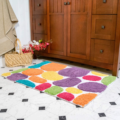 Chesapeake Pebbles Brights Multi Coloured Bath Runner 29400 (24" x 36")