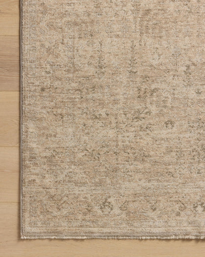 Loloi Magnolia Home by Joanna Gaines Junie Collection JUE-02 Oatmeal/Smoke 11'-6" x 15'-7", .38" Pile Height, Area Rug