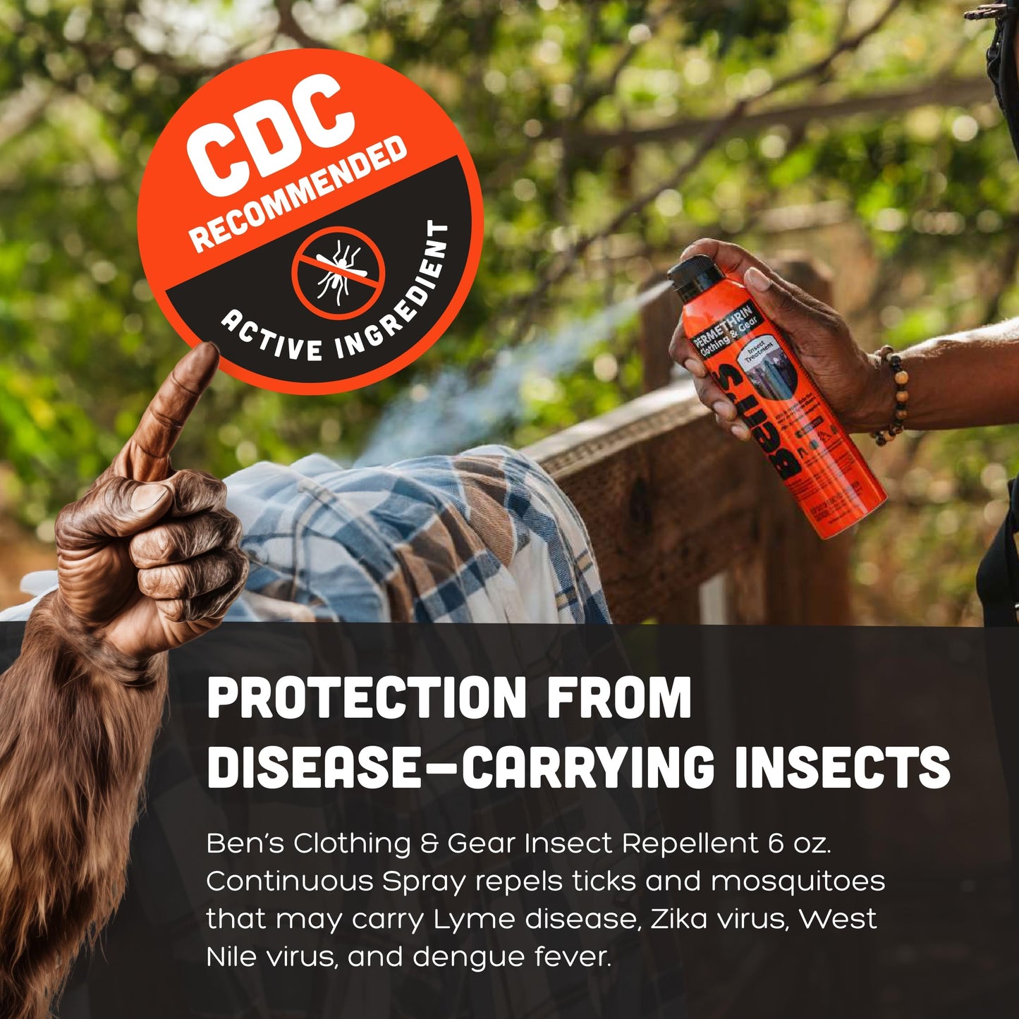 Ben's Clothing & Gear Insect Repellent 6 oz. Continuous Spray - 3 Pack