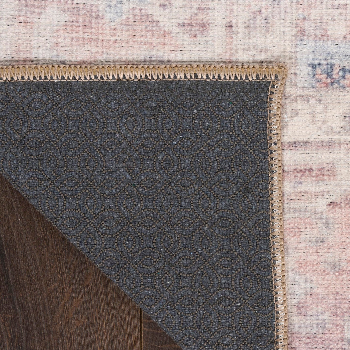 Nourison Home Vintage Washables Light Blue 2' x 6' Area Rug - Easy Clean, Non Shedding, Bed Room, Living Room, Dining Room, Kitchen (6' Runner)