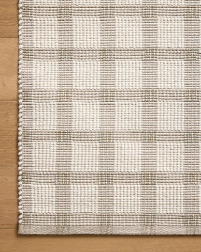 Loloi Magnolia Home by Joanna Gaines Ryder Collection RYD-02 Stone/Ivory 5'-0" x 7'-6" Area Rug