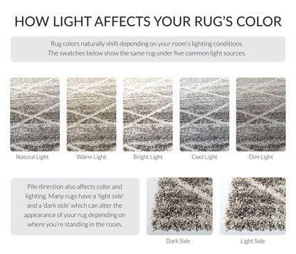 SAFAVIEH Hudson Shag Collection Accent Rug - 2' x 3', Distressed Grey & Ivory, Non-Shedding & Easy Care, 2-inch Thick Ideal for High Traffic Areas in Entryway, Living Room, Bedroom (SGH281K)