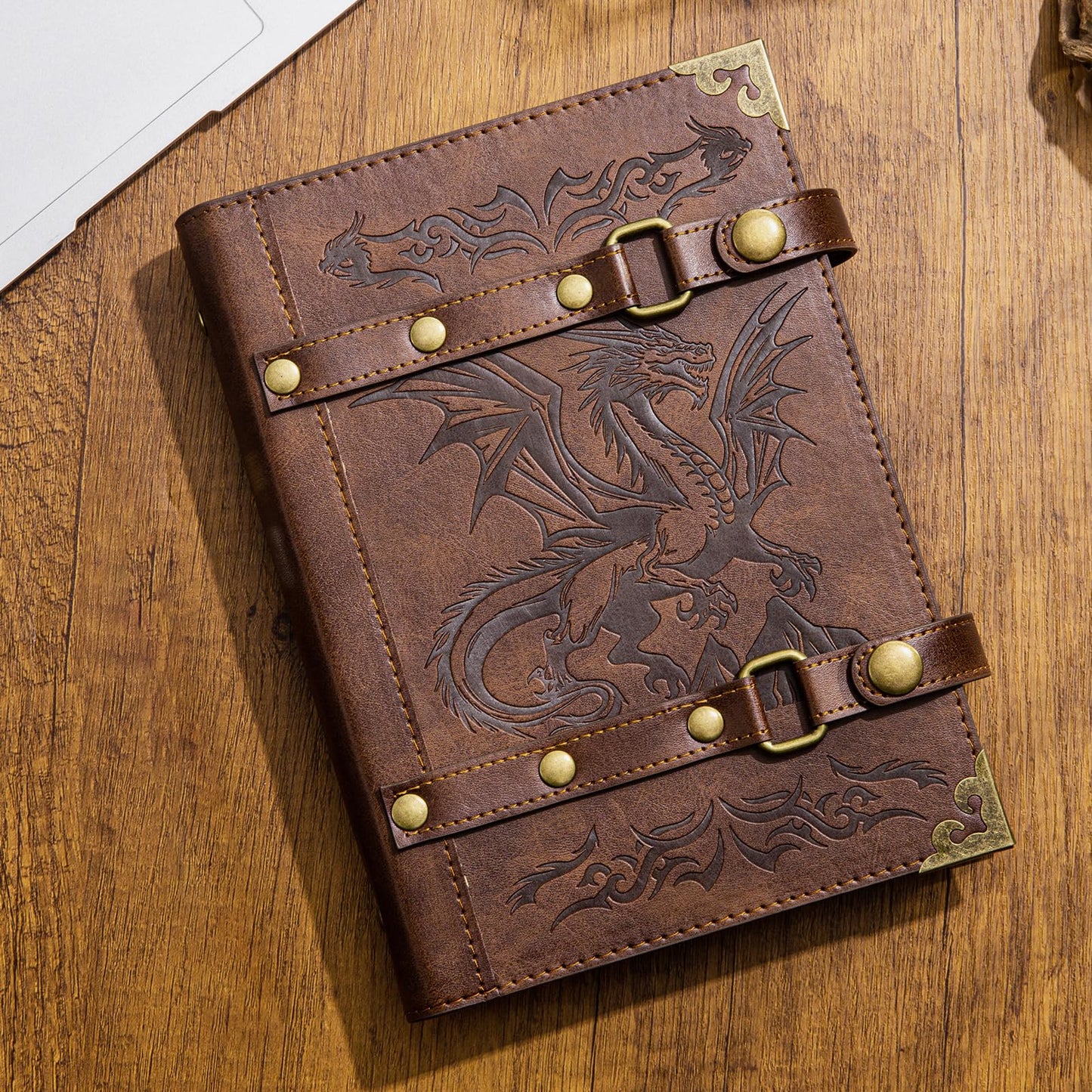 DDFE 4 Pocket Card Binder for 240 Cards,Premium Trading Card Binder,Portable Card Collection Binder,Collector Card Album,Card Folder For MTG,CG,Sports Cards,Game Cards(x3-Dragon Totem-Khaki)