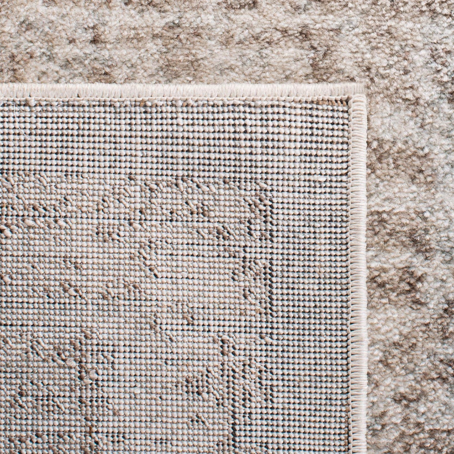 SAFAVIEH Area Rug 8x10 - Evoke Collection - Large - Ivory & Taupe, Distressed Design, Non-Shedding & Easy Cleaning, Ideal for Living Room, Bedroom, Dining Space (EVK256E)