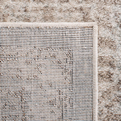SAFAVIEH Area Rug 8x10 - Evoke Collection - Large - Ivory & Taupe, Distressed Design, Non-Shedding & Easy Cleaning, Ideal for Living Room, Bedroom, Dining Space (EVK256E)