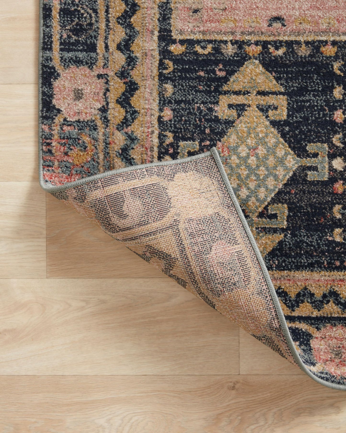 Loloi Jocelyn Collection JOC-06 Rose/Rose 6'-7" x 9'-7" .38" Thick Area Rug