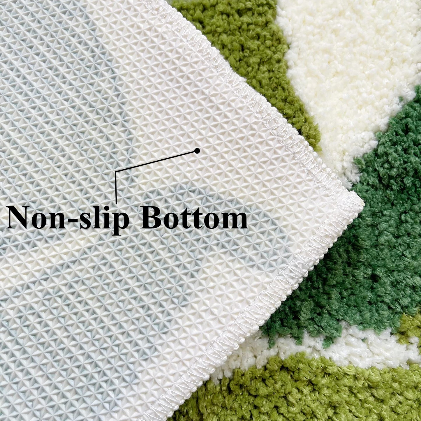 UKELER Soft Shag Rug for Girls Cute Moss Home Decor Non Slip Washable Area Runner Rugs for Bedroom Bedside Laundry Room Playroom 59''x31.5''