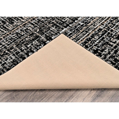 Garland Rug Rumba Indoor Floor Rug Area Rug Black/Earth Tones 3 Ft. X 5 Ft. Modern Abstract Area Rug – Soft, Anti-Skid,Carpet for Living Room, Bedroom, Dining Room, Farmhouse, Nursery