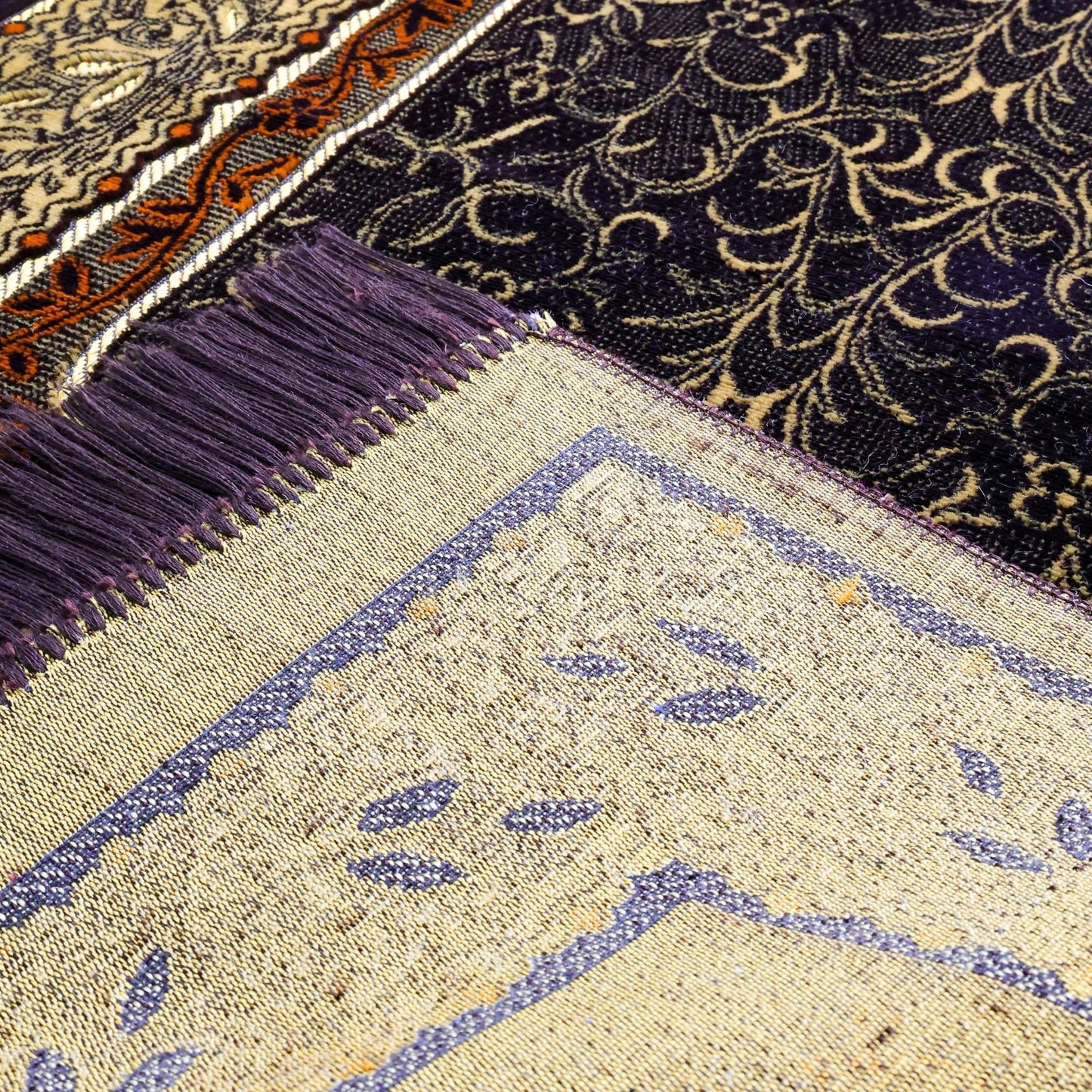 FIRASET Muslim Prayer Rug, Soft Plush Thin Islamic Prayer Mat, Janamaz, Sajada, Praying Carpet, Islamic Gift, Foldable Portable Turkish Prayer Mat for Men&Women, Lightweight Travel Prayer Rug, 26"x43"