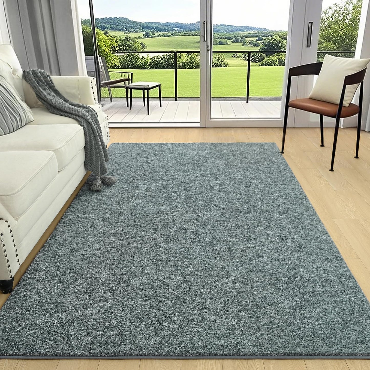 AROGAN Small Washable Area Rugs for Bedroom, 2×4 Runner Rug with Memory Foam for Hallway, Non Slip Fluffy Carpet Indoor Rug Runner for Kitchen, Bedside, Entryway Bathroom Home Decor, Grey