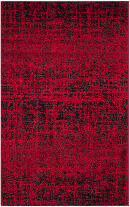 SAFAVIEH Adirondack Collection Accent Rug - 3' x 5', Red & Black, Modern Abstract Design, Non-Shedding & Easy Care, Ideal for High Traffic Areas in Entryway, Living Room, Bedroom (ADR116F)