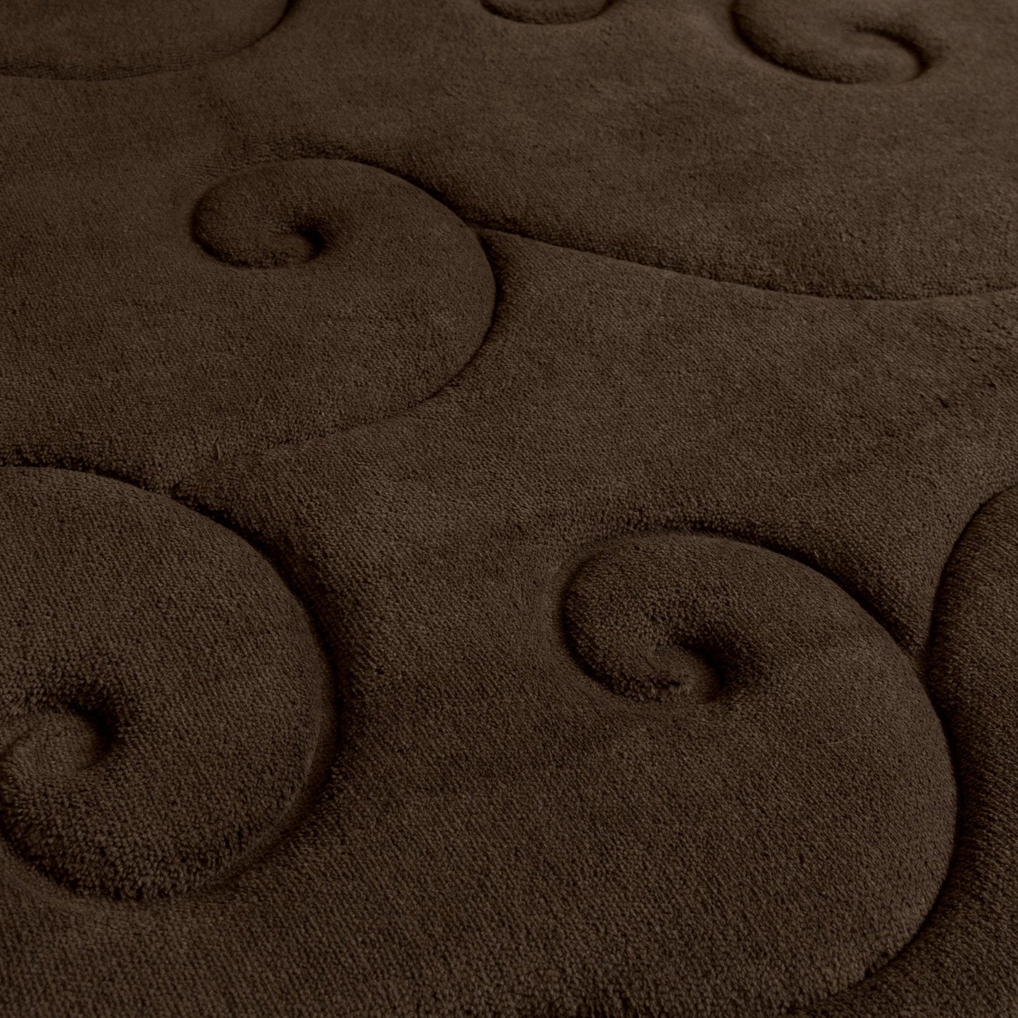 Bathroom Rug Set of 2 – Memory Foam Bath Mats with Embossed Coral Fleece Top – Non-Slip Absorbent Rugs for Shower or Laundry by Lavish Home (Brown)