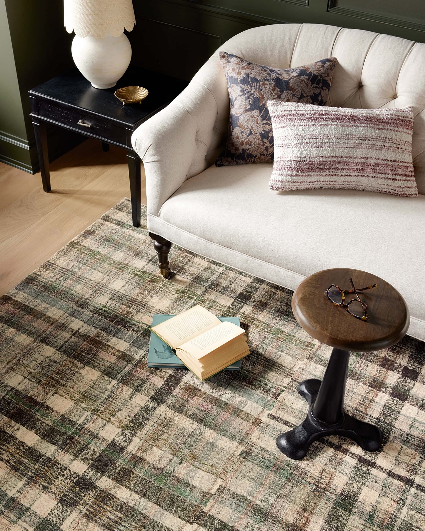 Loloi Chris Loves Julia Humphrey Collection HUM-03 Forest/Multi 5'-0'' x 7'-0'' .38" Pile Height, Area Rug feat. CloudPile