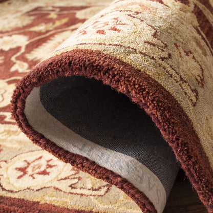SAFAVIEH Anatolia Collection Accent Rug - 3' x 5', Red & Sage, Handmade Traditional Oriental Wool, Ideal for High Traffic Areas in Entryway, Living Room, Bedroom (AN556F)