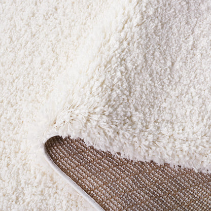 SAFAVIEH California Shag Collection Area Rug - 5'3" x 7'6", White, Non-Shedding & Easy to Clean, Ultra Plush Thick Pile, Ideal for Living Room, Bedroom, Dining Space (SG151-1010)