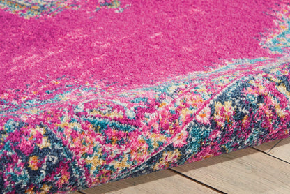 Nourison Home Passion Fuchsia 6'7" x 9'6" Area Rug - Easy Clean, Non Shedding, Bed Room, Living Room, Dining Room, Kitchen (7' x 10')