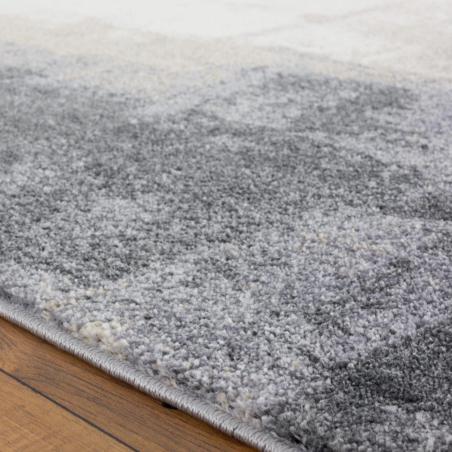 LUXE WEAVERS Classy Modern Abstract Indoor Gray 5x7 Area Rug