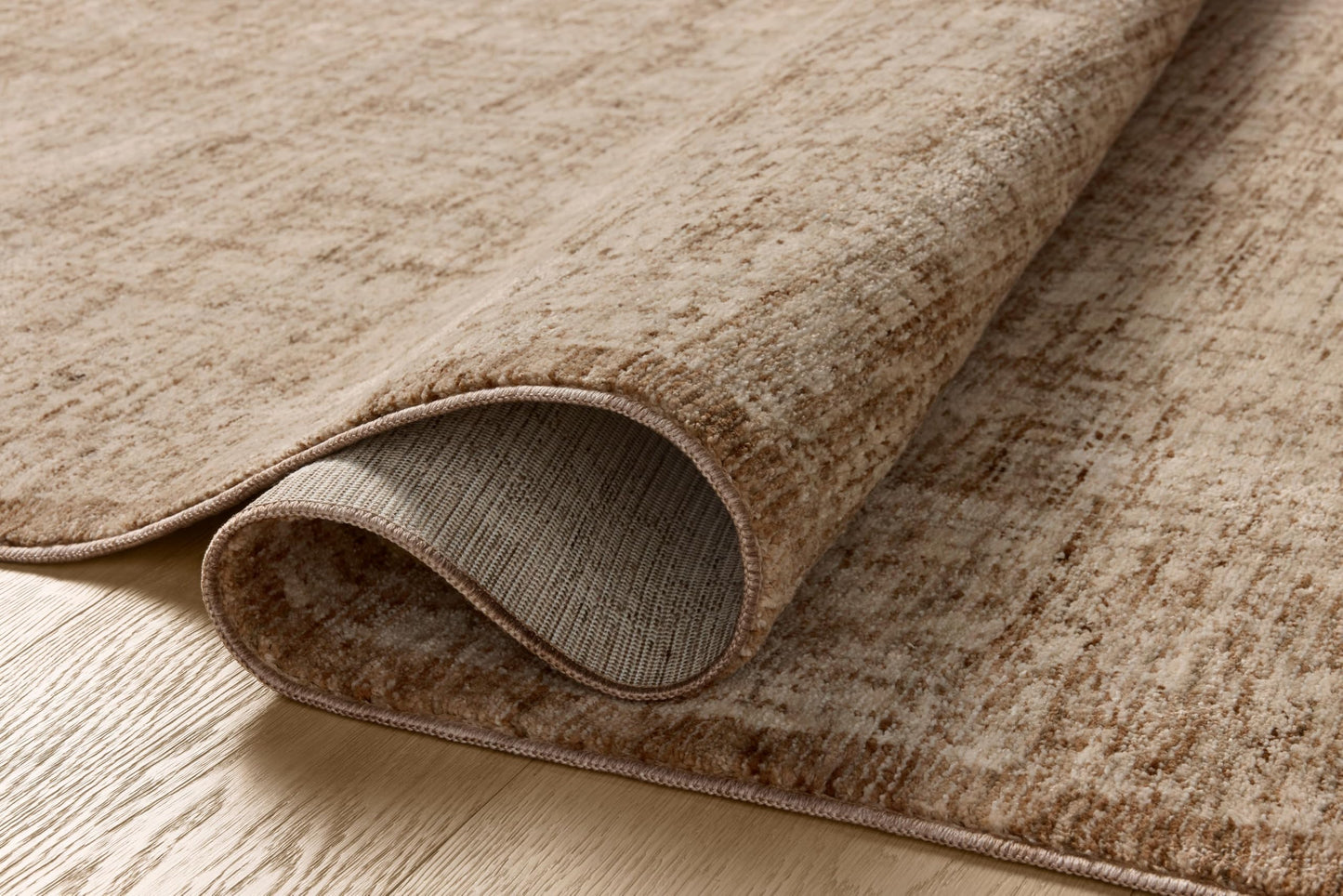 Loloi Winston Collection WIT-01 Earth/Bone 5'-3" x 7'-6", .38" Pile Height, Area Rug, Soft, Durable, Non-Shedding, Easy Clean, Rug for Living Room