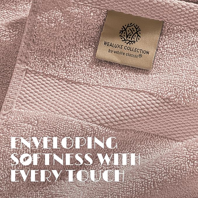 White Classic Pink Hand Towels for Bathroom Cotton Hand Towel Bulk for Gym