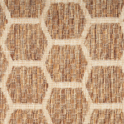 Nourison Home Reversible Indoor Outdoor Natural 8' x 10' Area Rug - Easy Clean, Non Shedding, Bed Room, Living Room, Dining Room, Kitchen (8' x 10')
