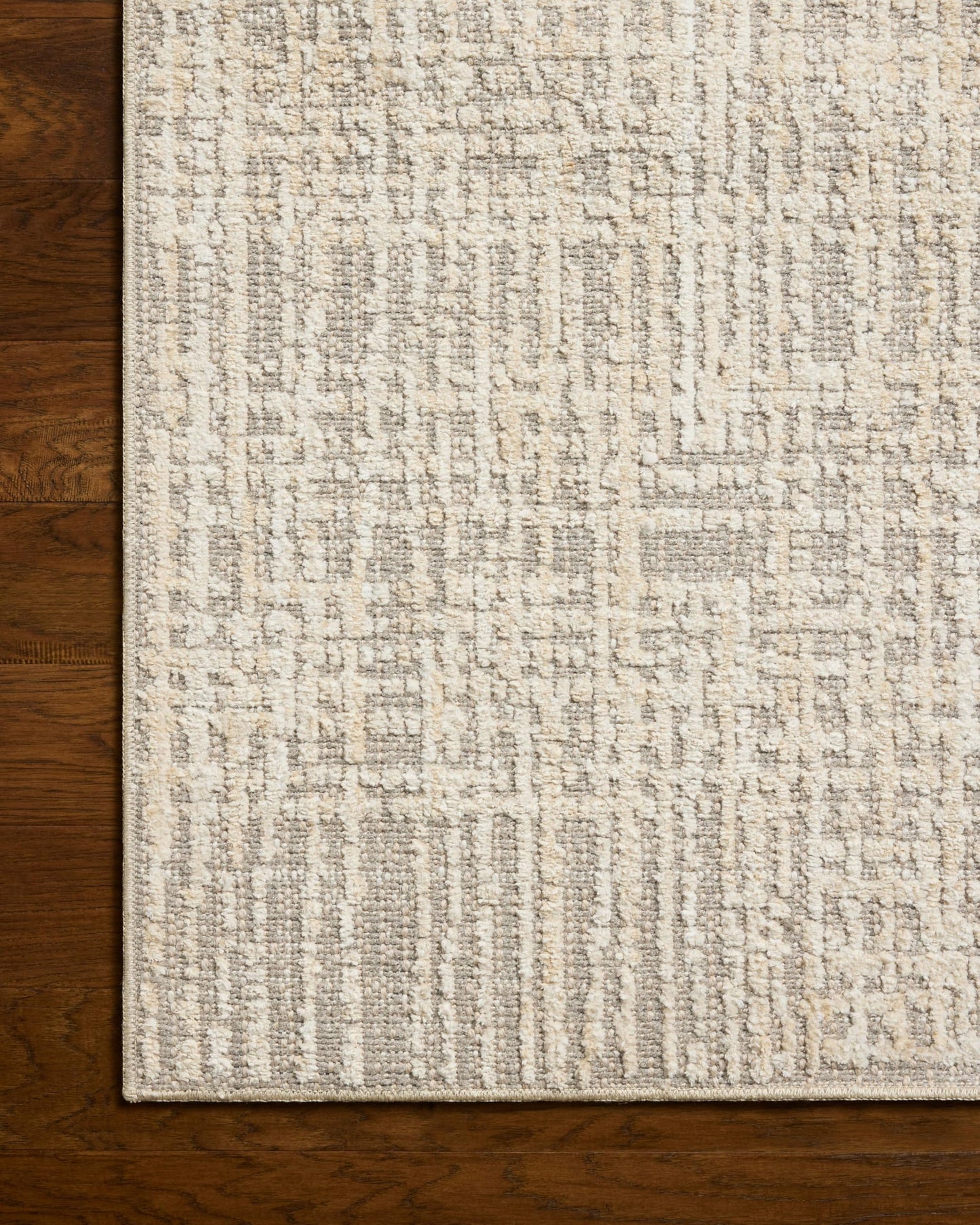 Loloi Amber Lewis Bexley Collection BEX-07 Natural/Dove 5'-0" x 7'-6" Area Rug Neutral, Textured, Living, Bedroom, Dining, Carpet