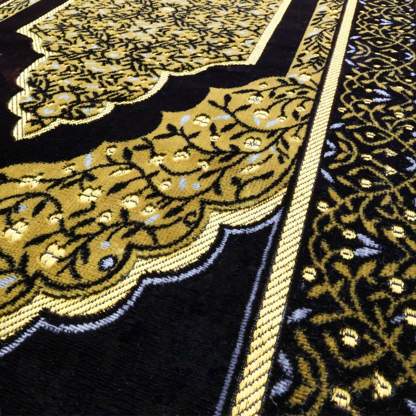 FIRASET Muslim Prayer Rug, Soft Plush Thin Islamic Prayer Mat, Janamaz, Sajada, Praying Carpet, Islamic Gift, Foldable Portable Turkish Prayer Mat for Men&Women, Lightweight Travel Prayer Rug, 26"x43"