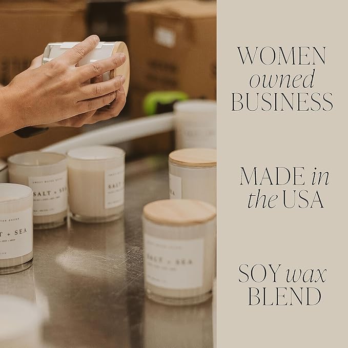Sweet Water Decor Mulled Cider Soy Candle | Orange | Lemon | Cinnamon | Cranberry | Apple | Cedar | Amber Scented Candle for Home | 11oz White Jar Candle, 50+ Hour Burn Time, Made in The USA