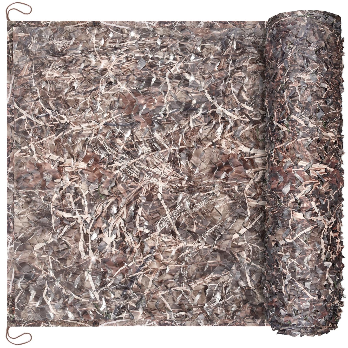 Yeacool Camo Netting 10x20 Mesh Camouflage Netting Military Surplus Hunting Blind Net for Military Theme Party Decorations Backdrop Sunshade Car Cover Camping Shooting (Dry Grass, 10ftx20ft, 3m*6m)
