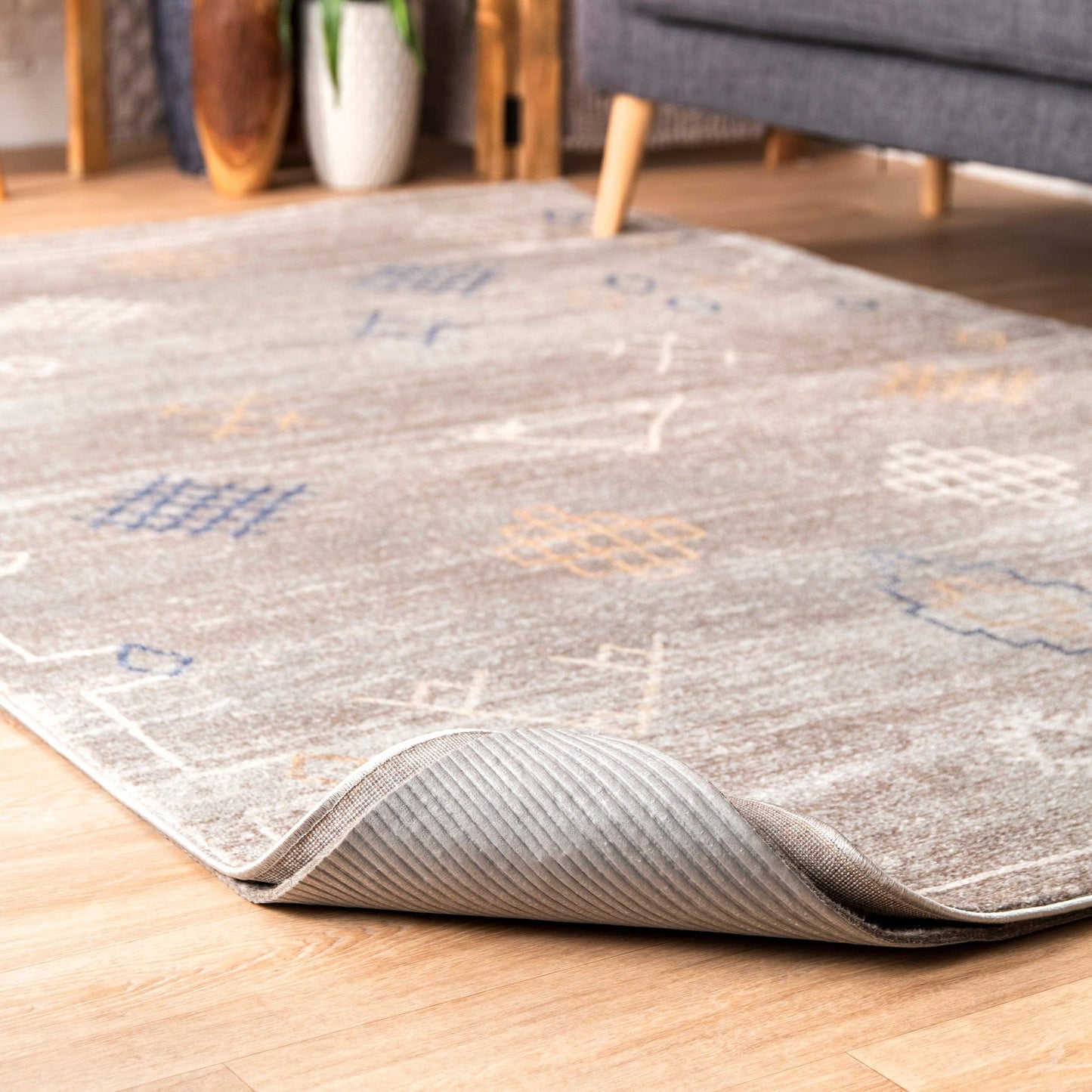 nuLOOM 9' x 12' Luxury Eco-Friendly Felt Rug Pad, 1/4 " Ultra Thick, Non-Slip Backing, Customizable Size, Hardwood, Carpet, Tile, Vinyl, Linoleum, Made in USA, 100% Recycled Materials
