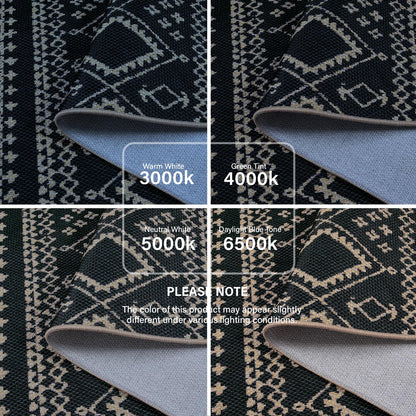 Lahome Easy Jute Boho Area Rugs for Entryway, Washable Rugs 3x5 for Kitchen, Small Non-Slip Indoor Outdoor Carpet, Western Geometric Print Front Door Carpet for Patio Balcony