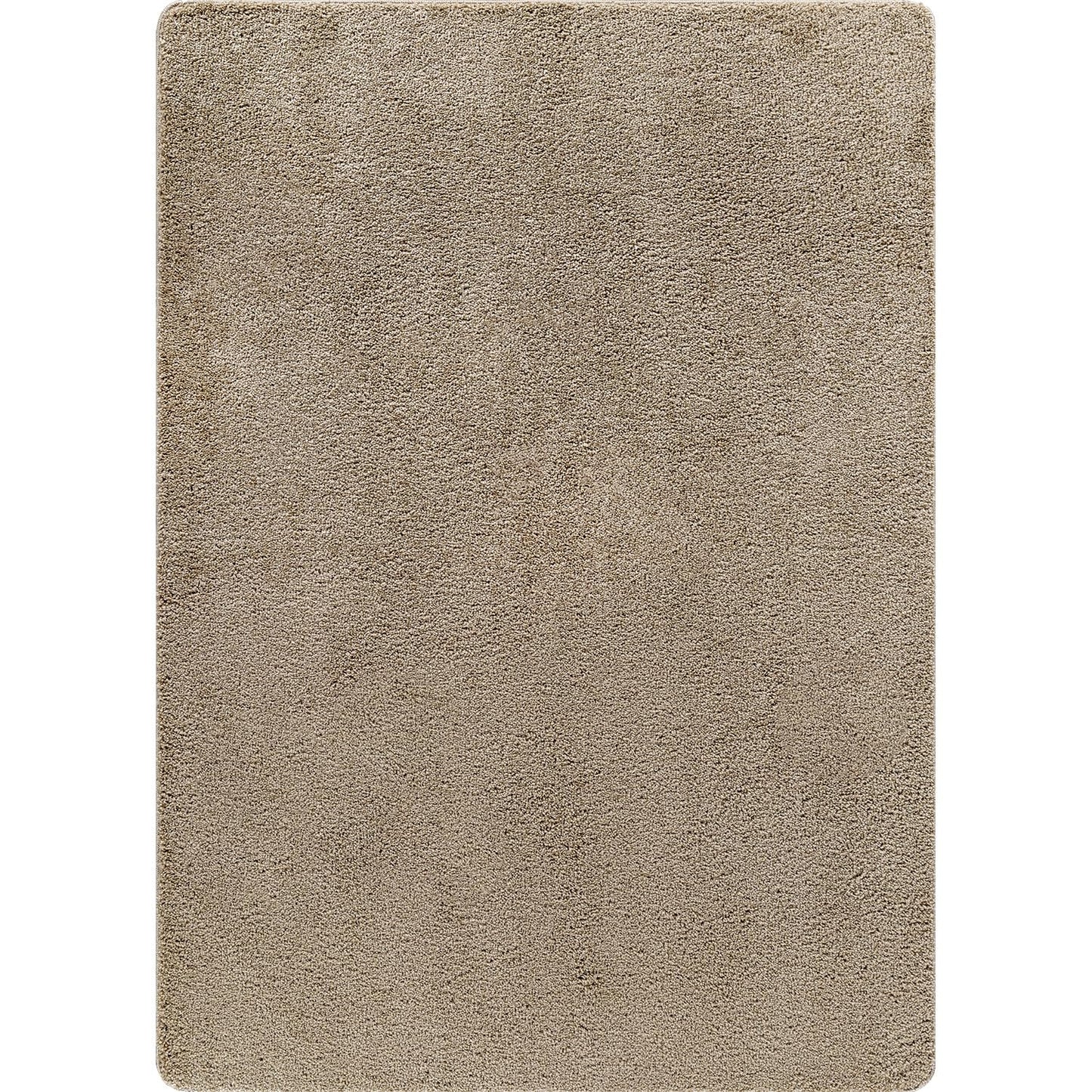 Luul Home Non Slip Solid Area Rug Beige 6x9 Rubber Back Soft Rugs for Living Room Kitchen Bedroom and Hallway Stain Resistant Washable Easy Cleaning Non Shedding Carpet Beige 6 x 9