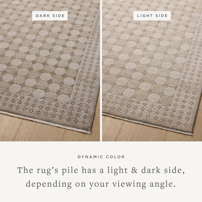 Loloi Amber Lewis Cali Collection CIL-01 Taupe/Natural 9'-6" x 13', .25" Pile Height, Area Rug