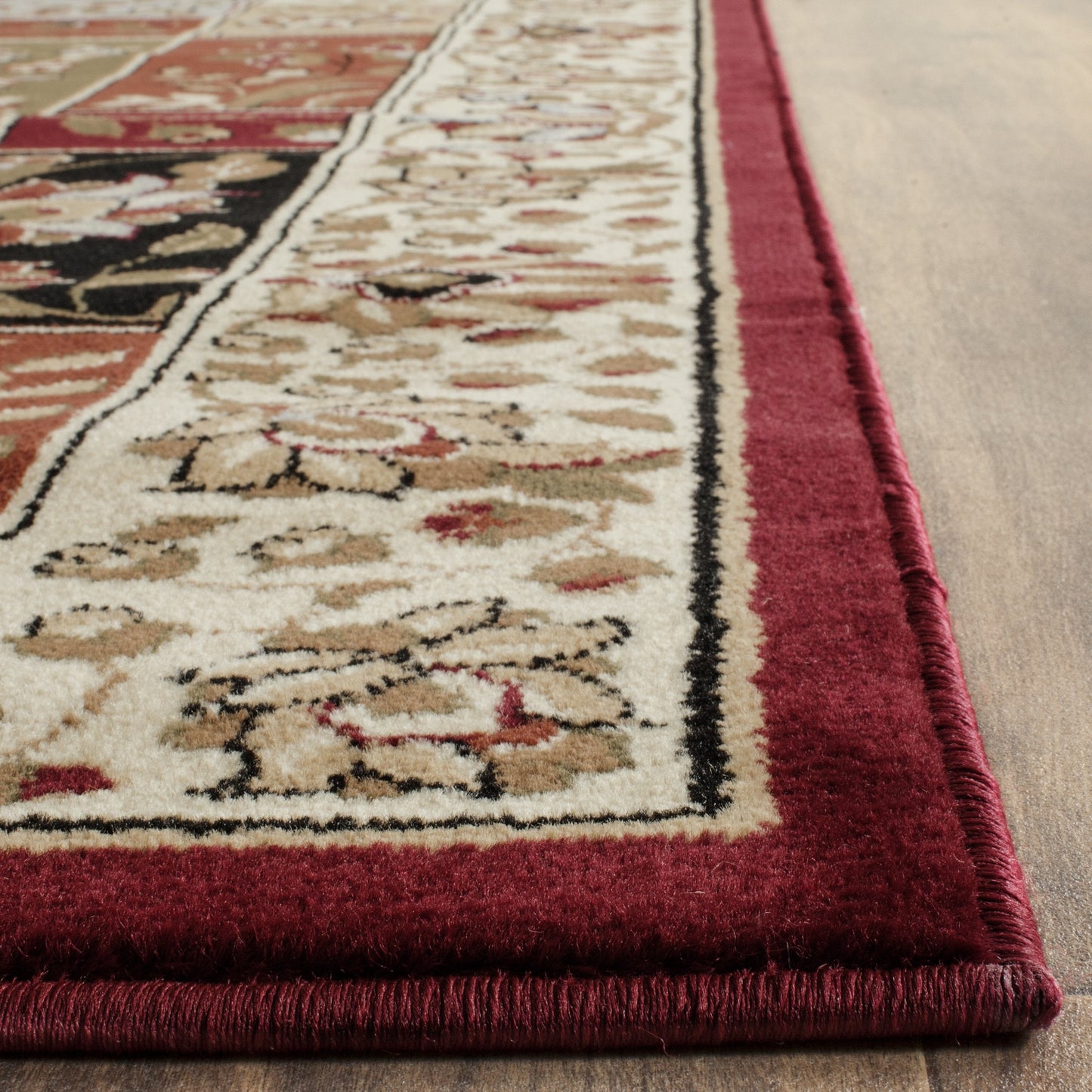 SAFAVIEH Lyndhurst Collection Accent Rug - 3'3" x 5'3", Multi & Ivory, Traditional Oriental Design, Non-Shedding & Easy Care, Ideal for High Traffic Areas in Entryway, Living Room, Bedroom (LNH318A)